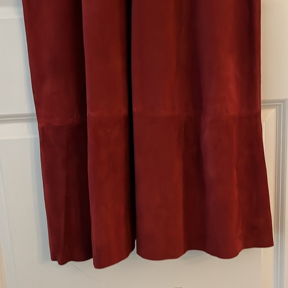 Antonio Melani Rust Red Dress in 100% Suede - Picture 9 of 14